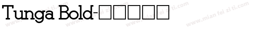 Tunga Bold字体转换
